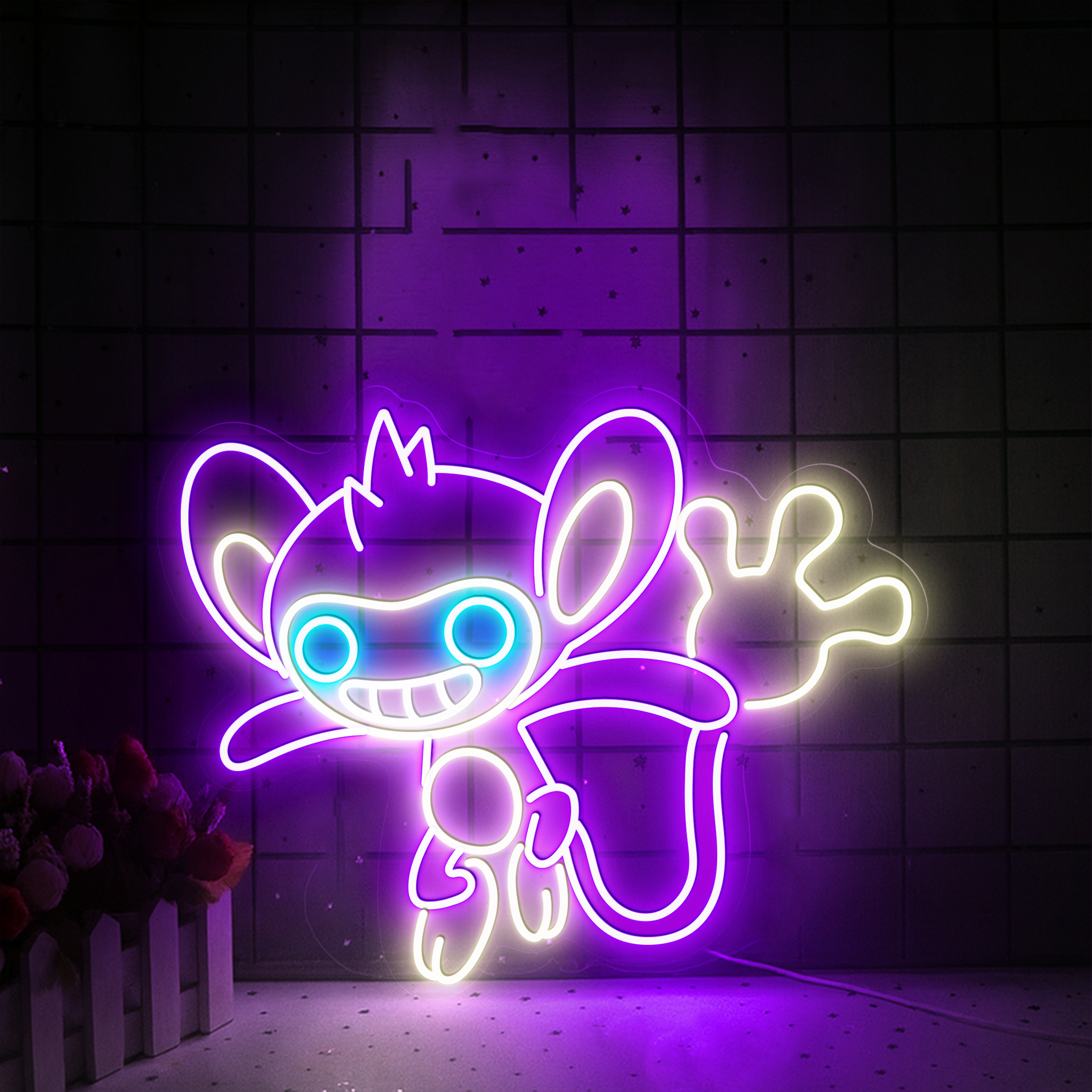 Aipom Pokemon Neon Signs