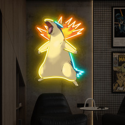 Pokemon Typhlosion UV Sign