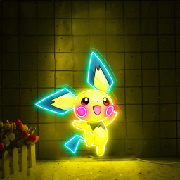 Pichu Pokemon UV Sign