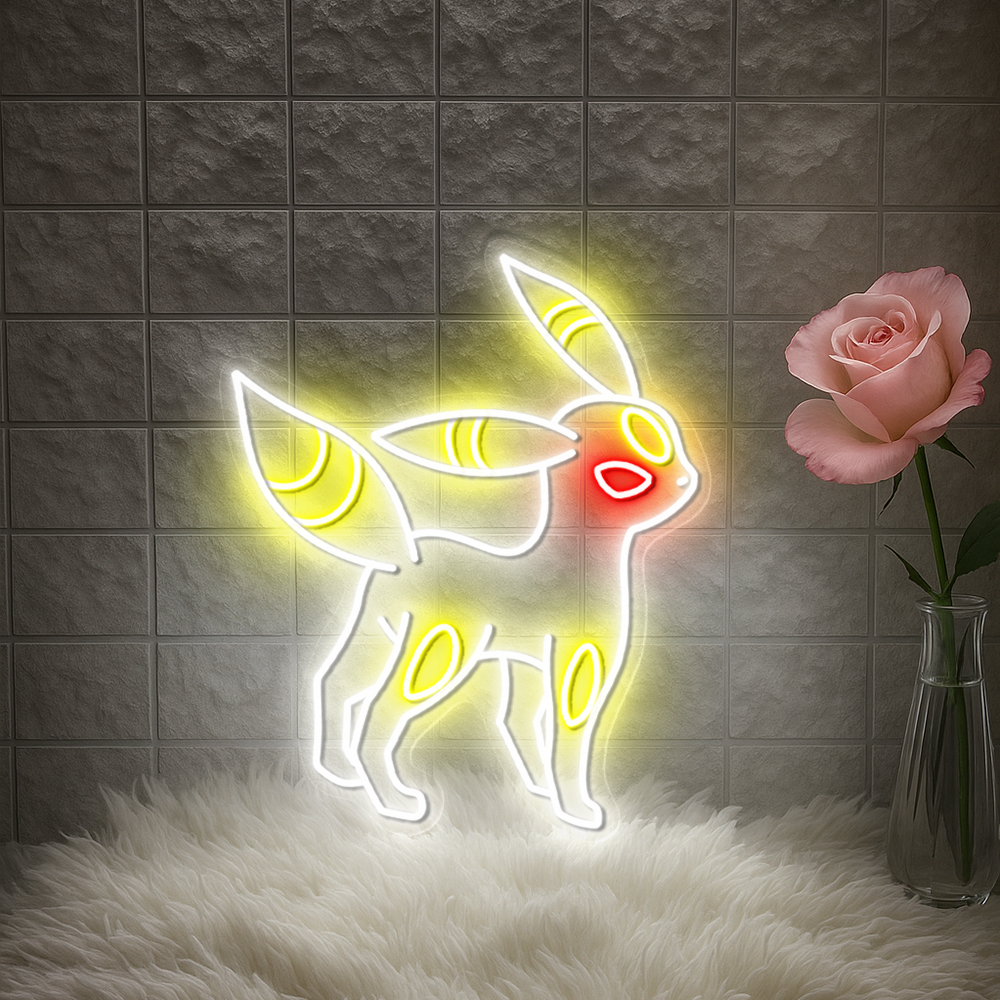 Umbreon Pokemon Neon Sign