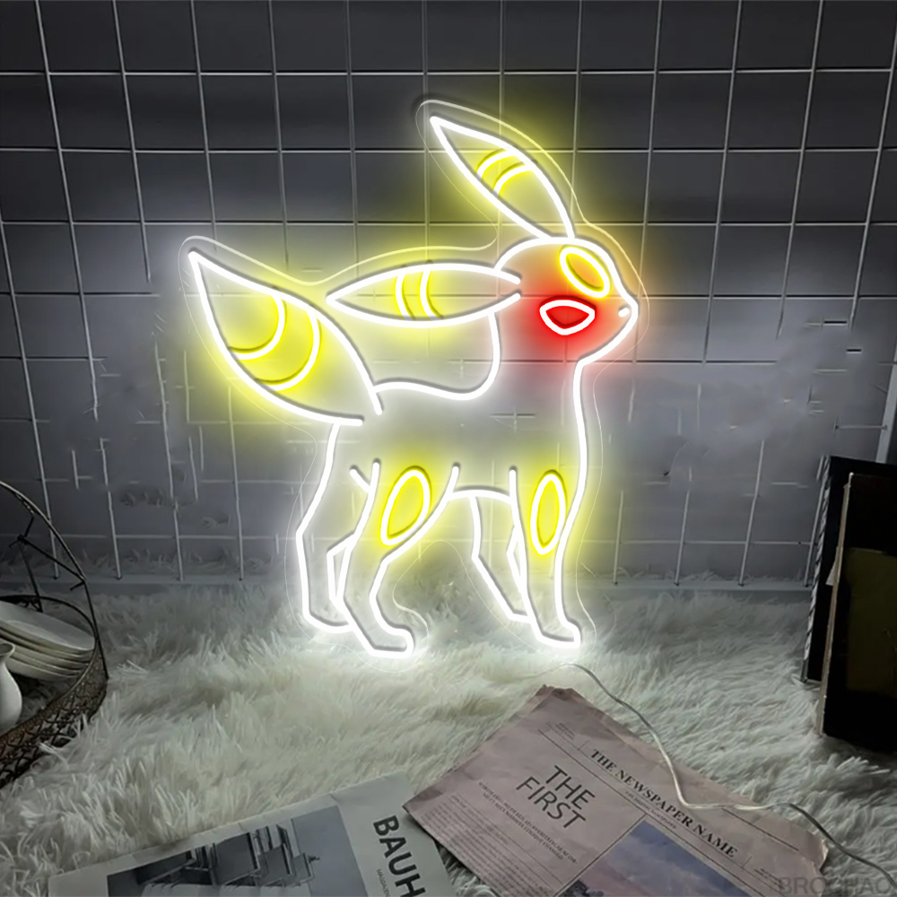 Umbreon Pokemon Neon Sign