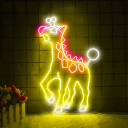 Girafarig Pokemon Neon Sign