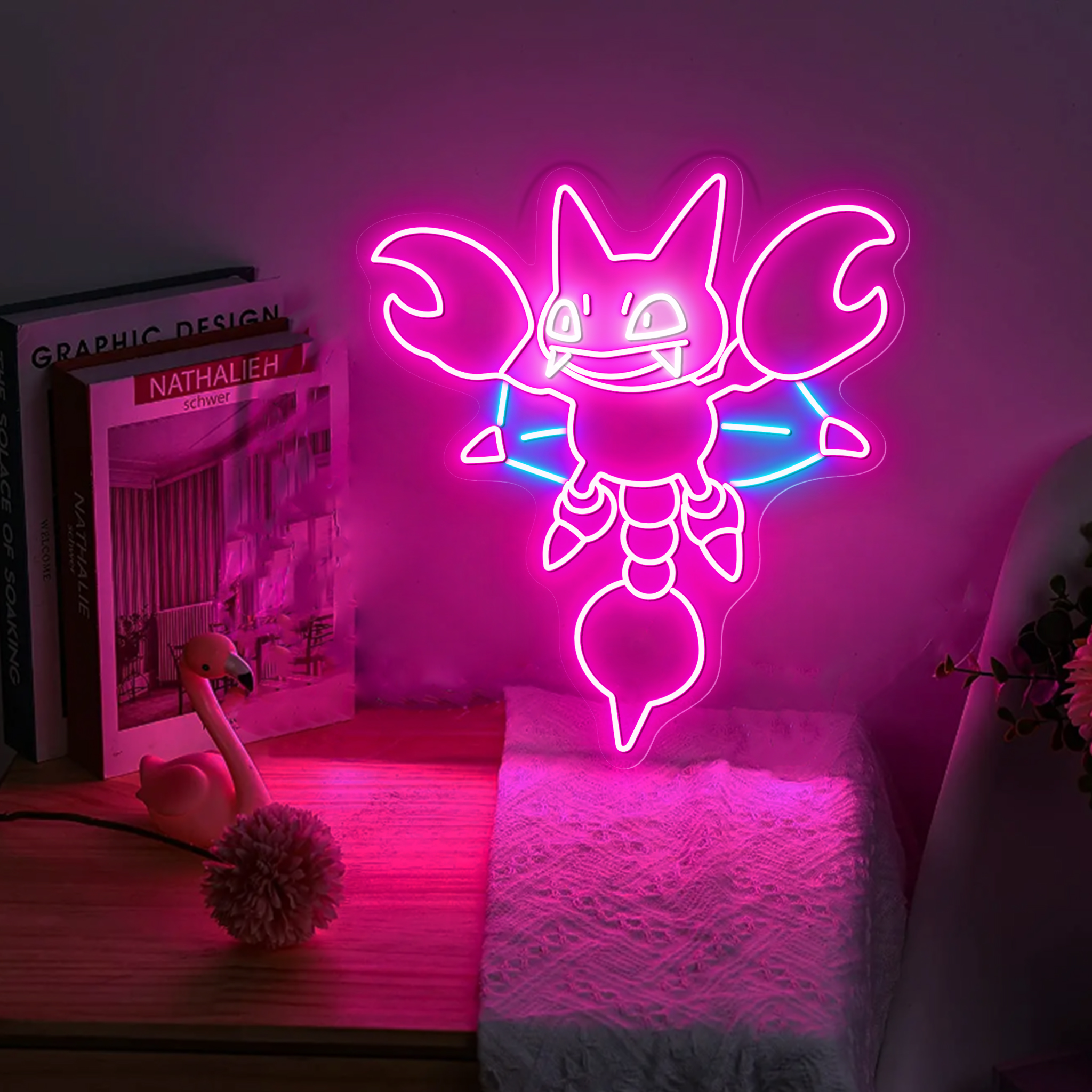 Pokemon Gligar Neon Sign