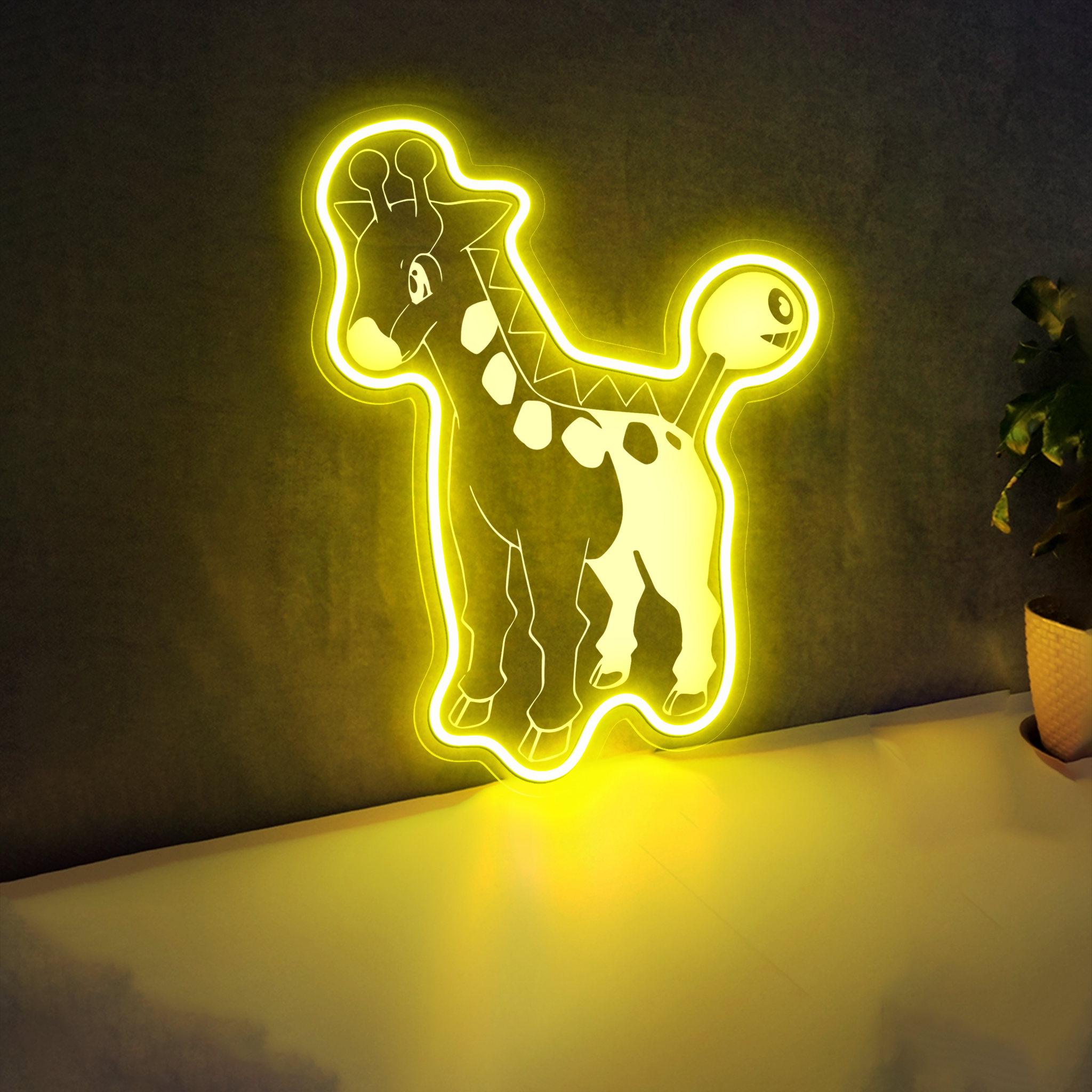 Girafarig Pokemon Laser Signs