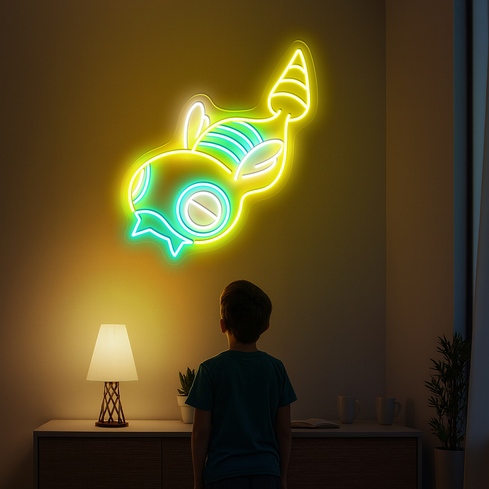 Dunsparce Pokemon Neon Sign
