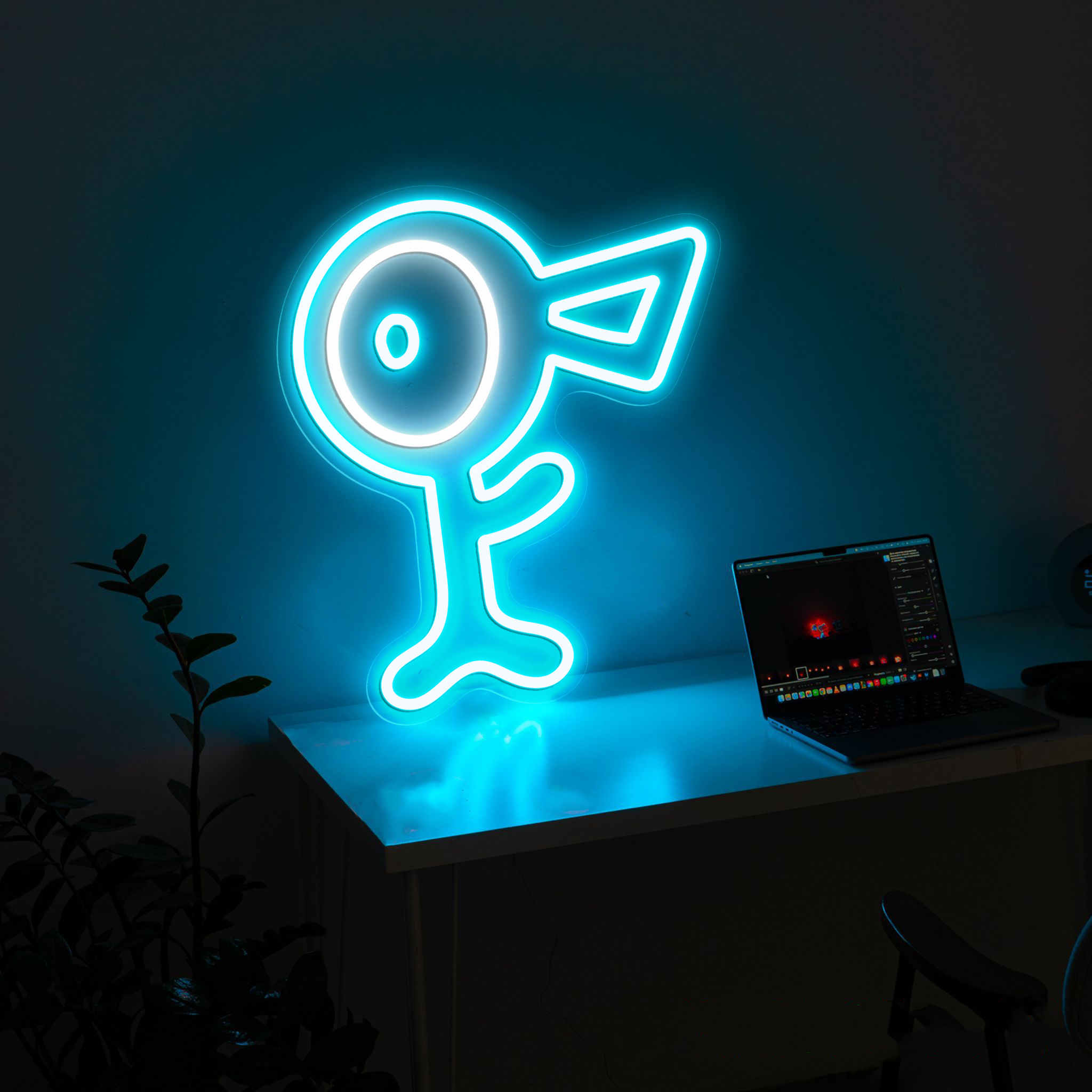 Unown Pokemon Neon Signs