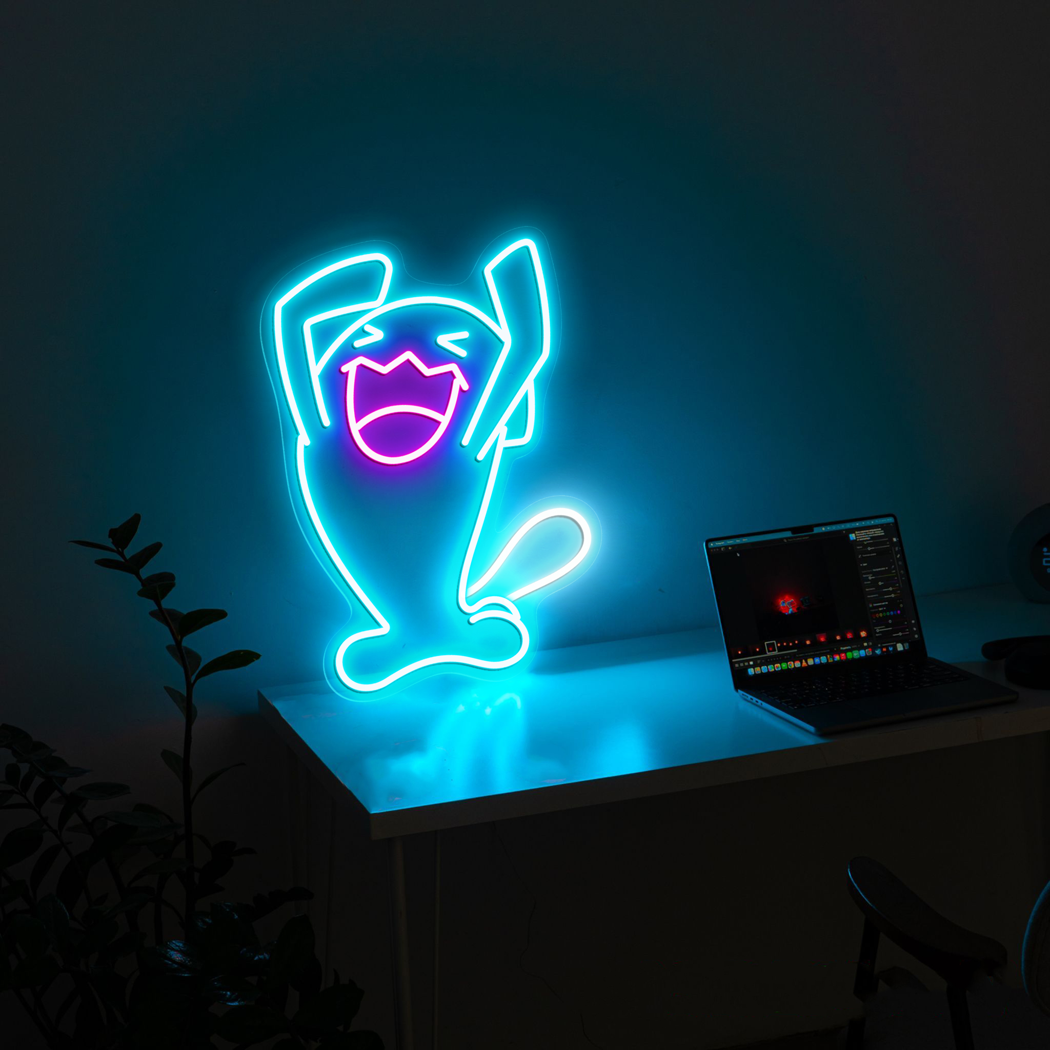 Wobbuffet Pokemon Neon Signs