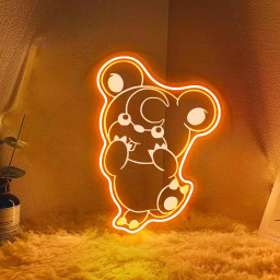 Teddiursa Pokemon Laser Signs