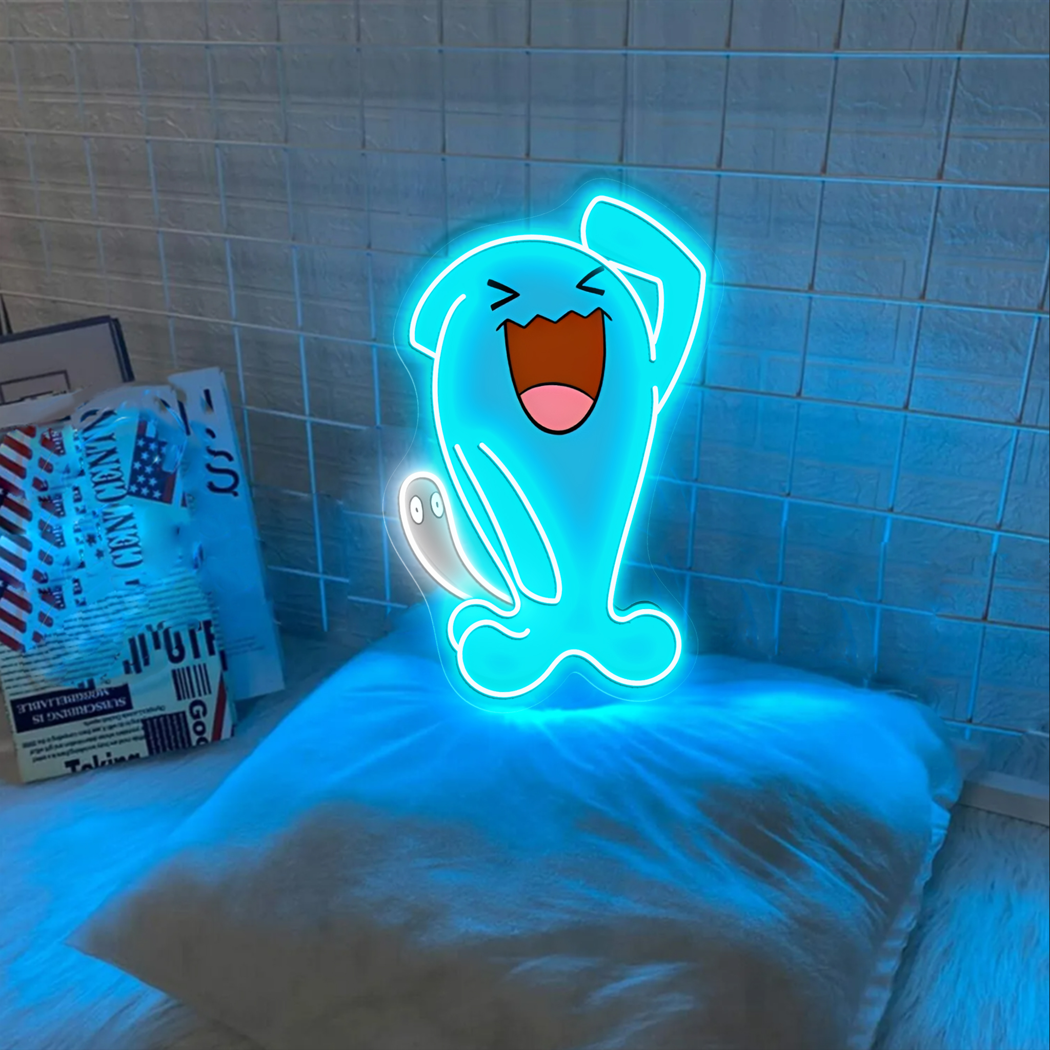 Wobbuffet Pokemon UV Sign