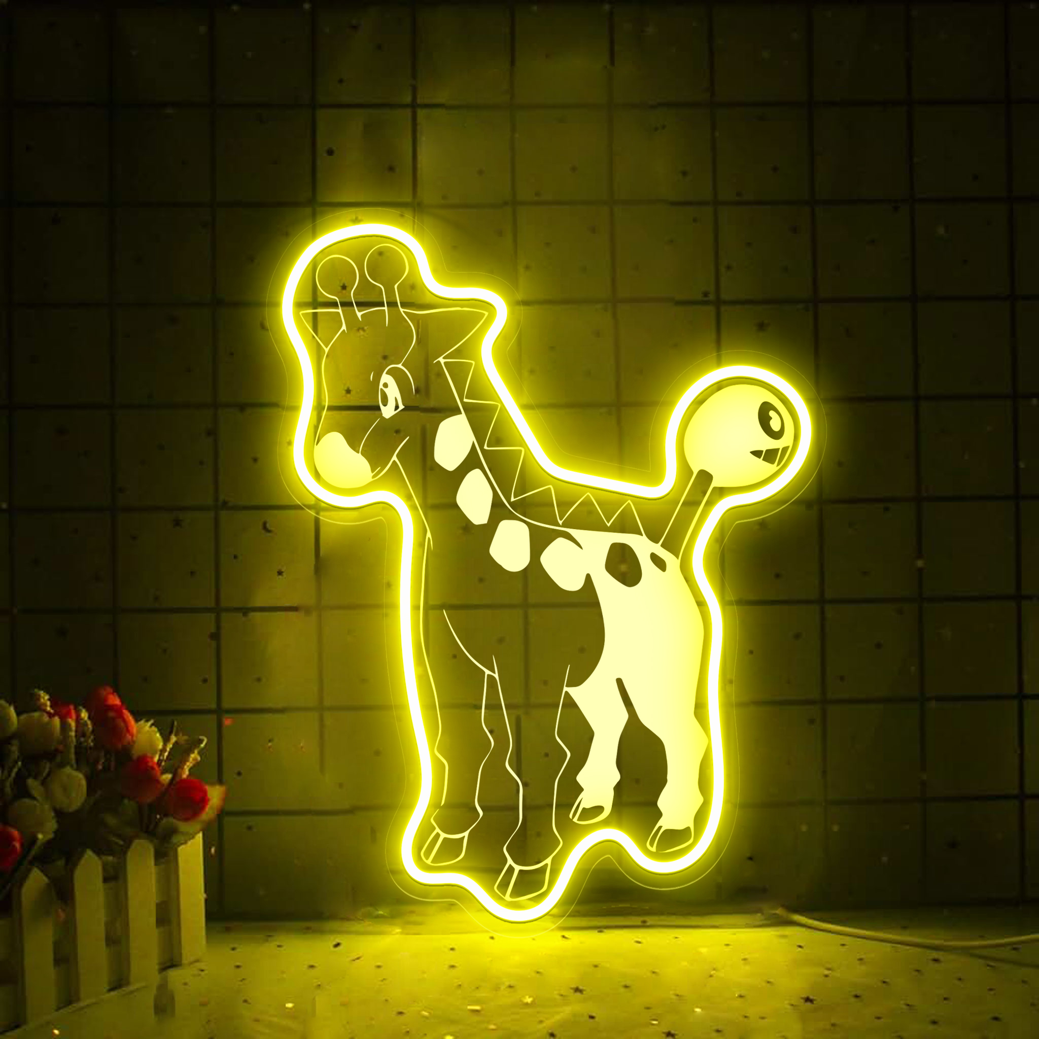 Girafarig Pokemon Laser Signs