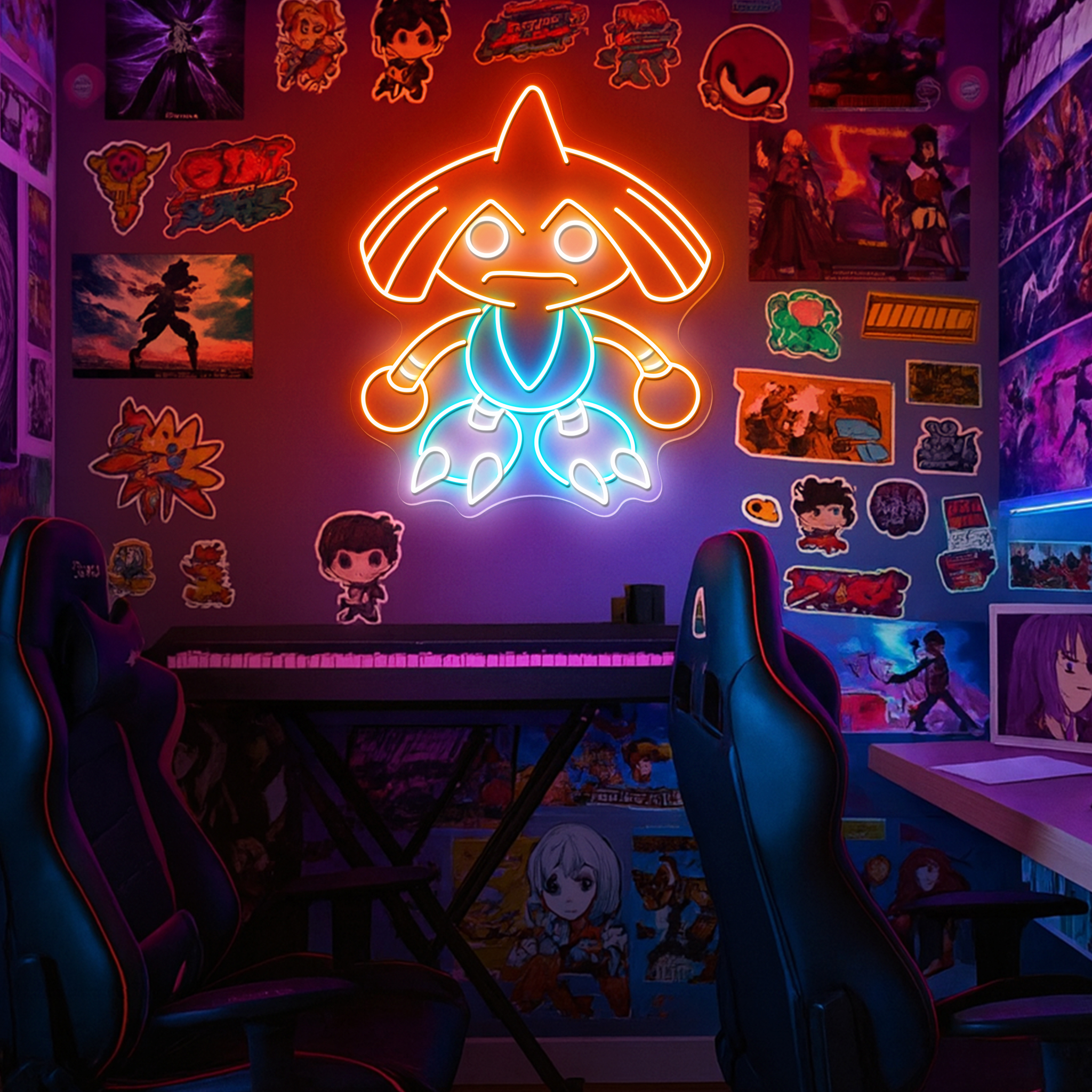 Pokemon Hitmontop Neon Sign