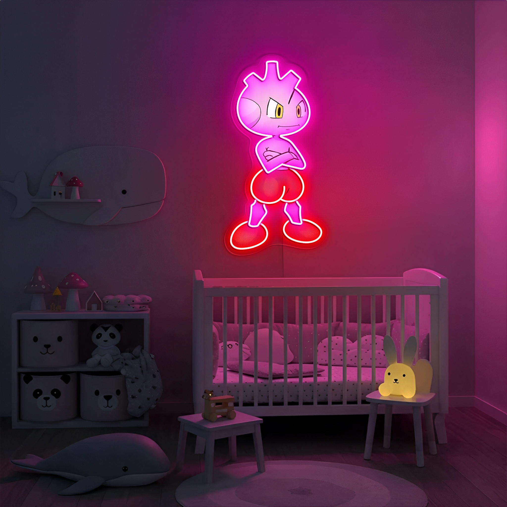 Tyrogue Pokemon UV Sign