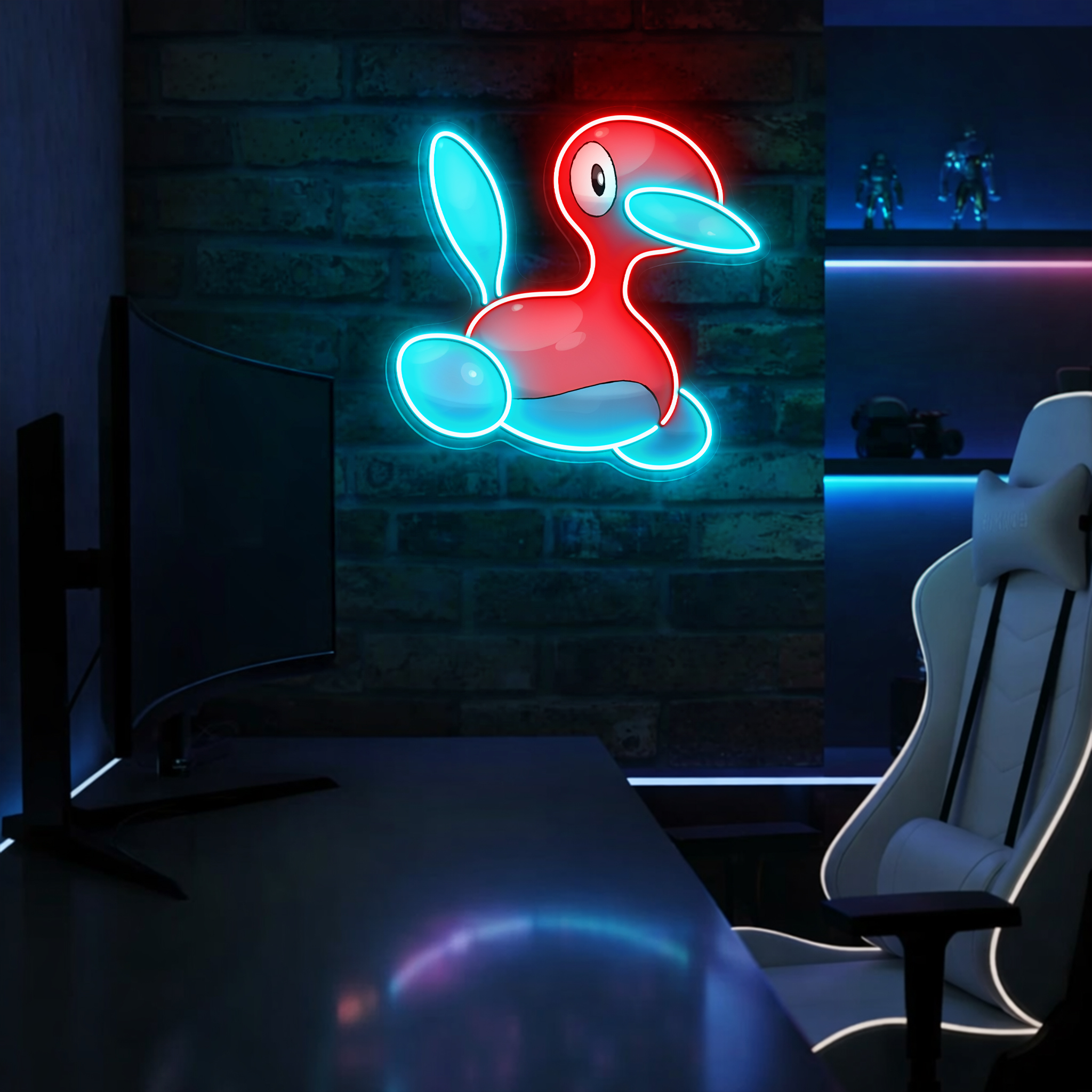 Pokemon Porygon2 UV Sign