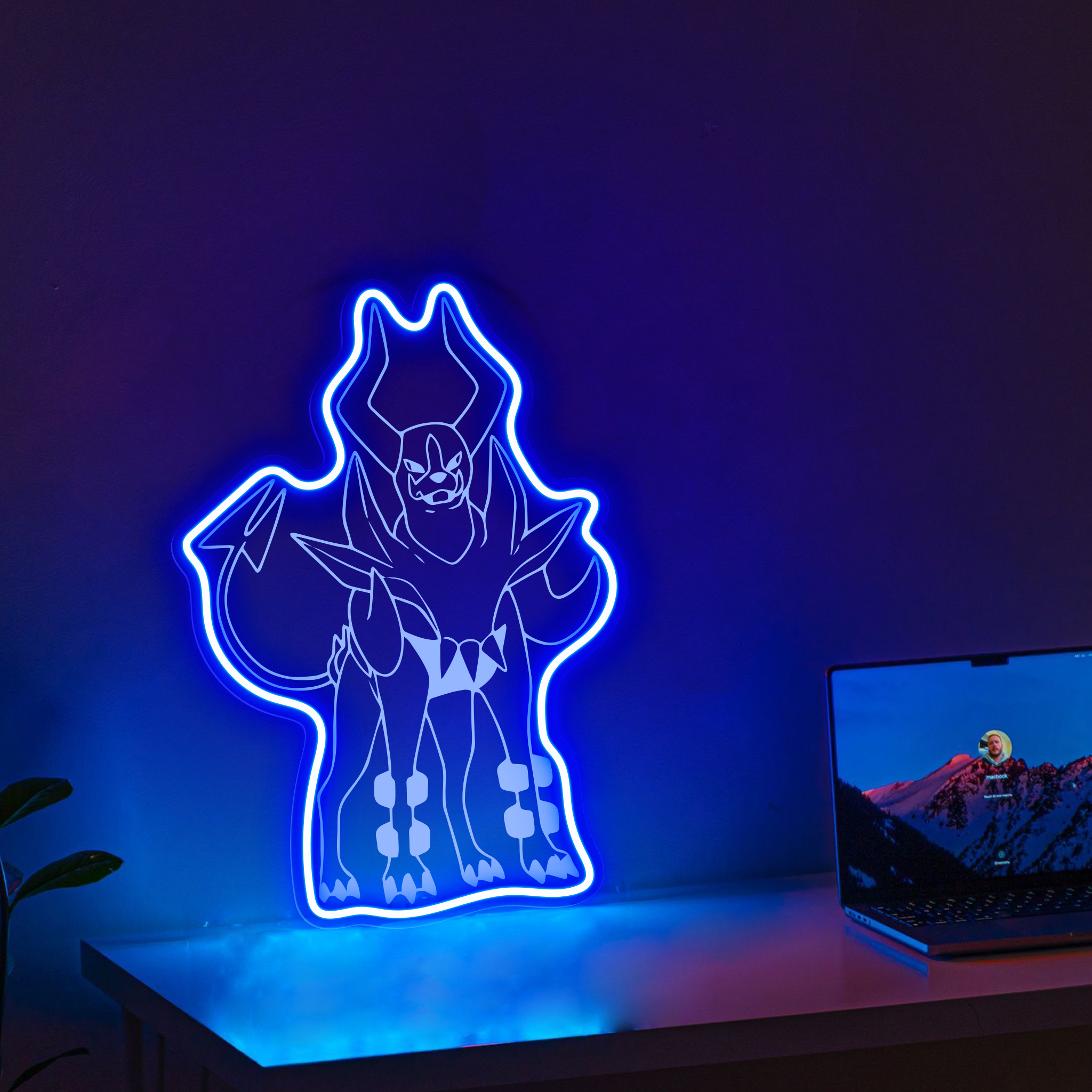 Pokemon Mega Houndoom Laser Signs