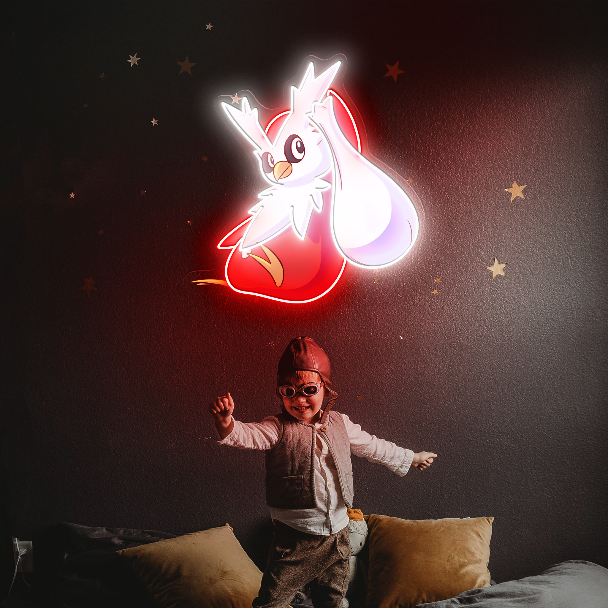 Delibird Pokemon UV Sign