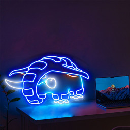 Donphan Pokemon Neon Sign