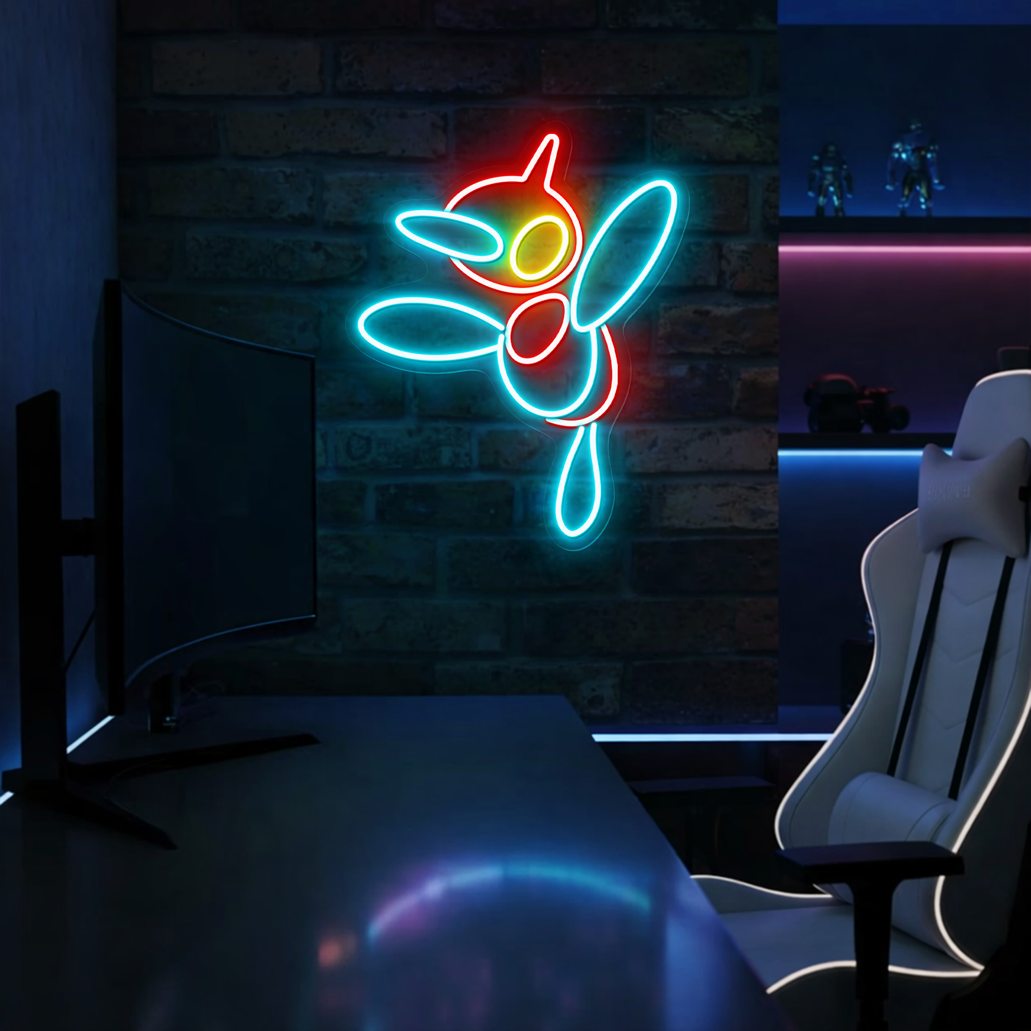 Pokemon Porygon2 Neon Signs