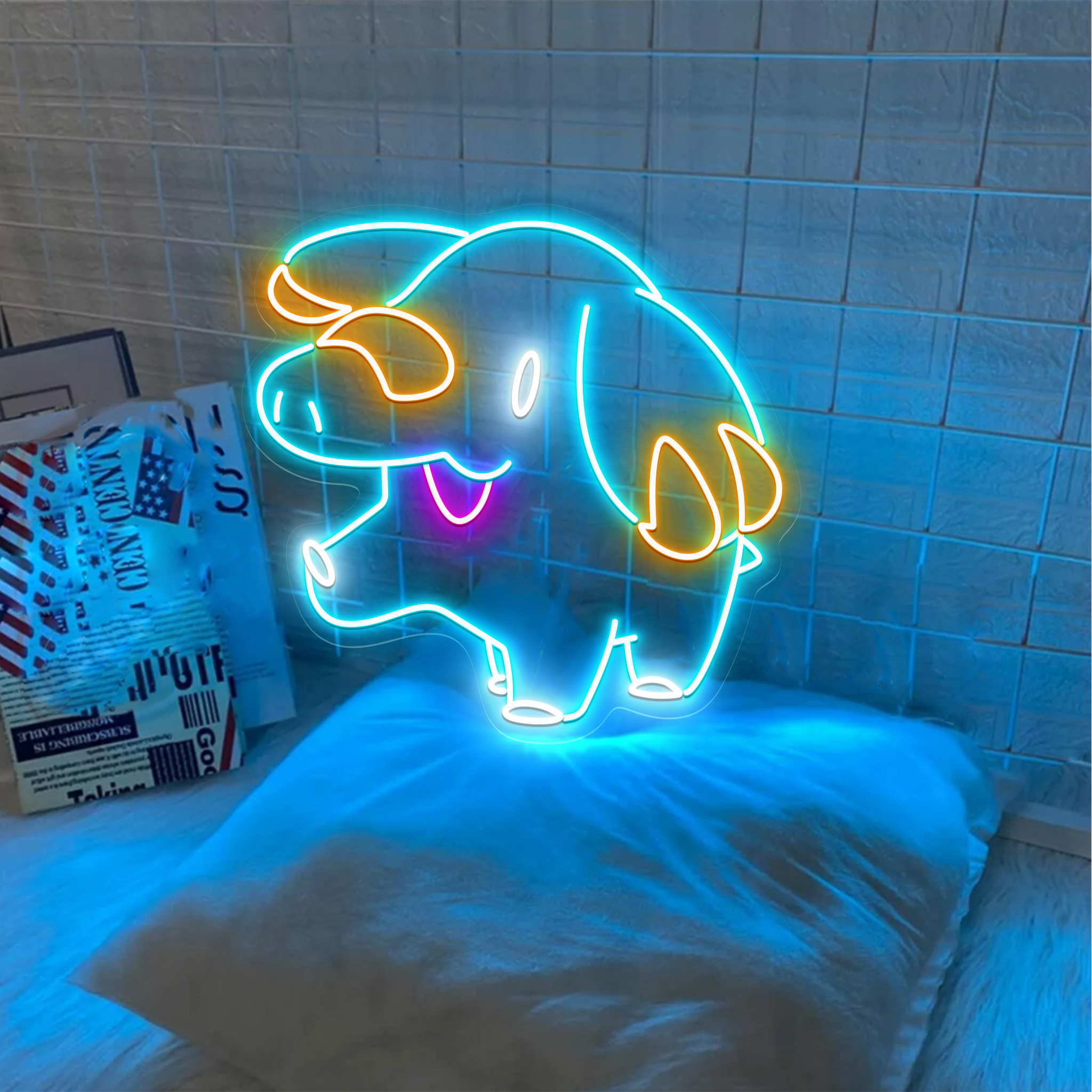 Pokemon Phanpy Neon Signs
