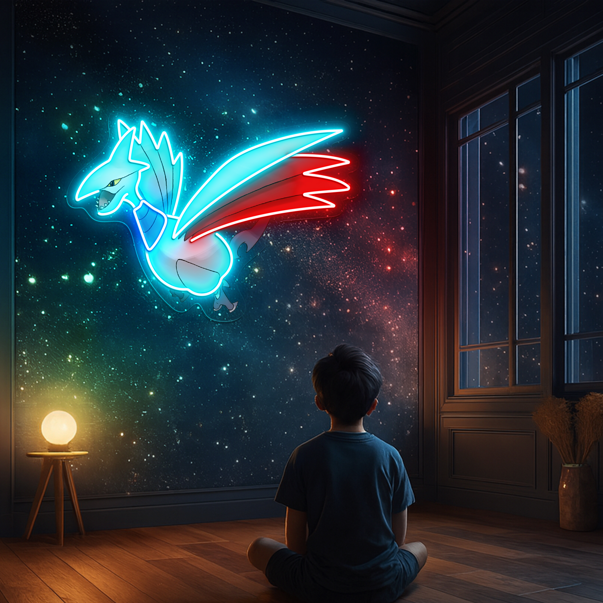 Skarmory Pokemon UV Sign