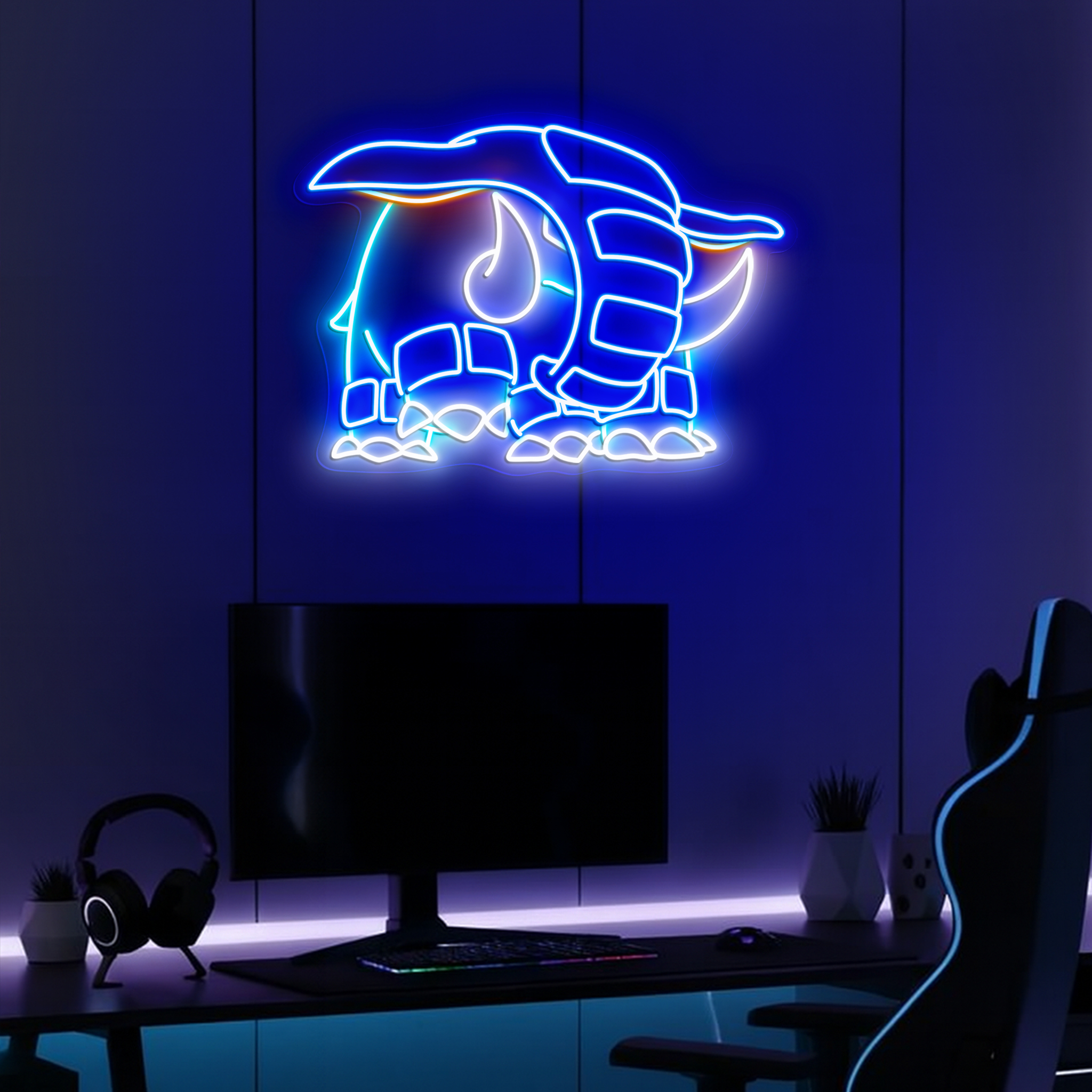 Donphan Pokemon Neon Signs