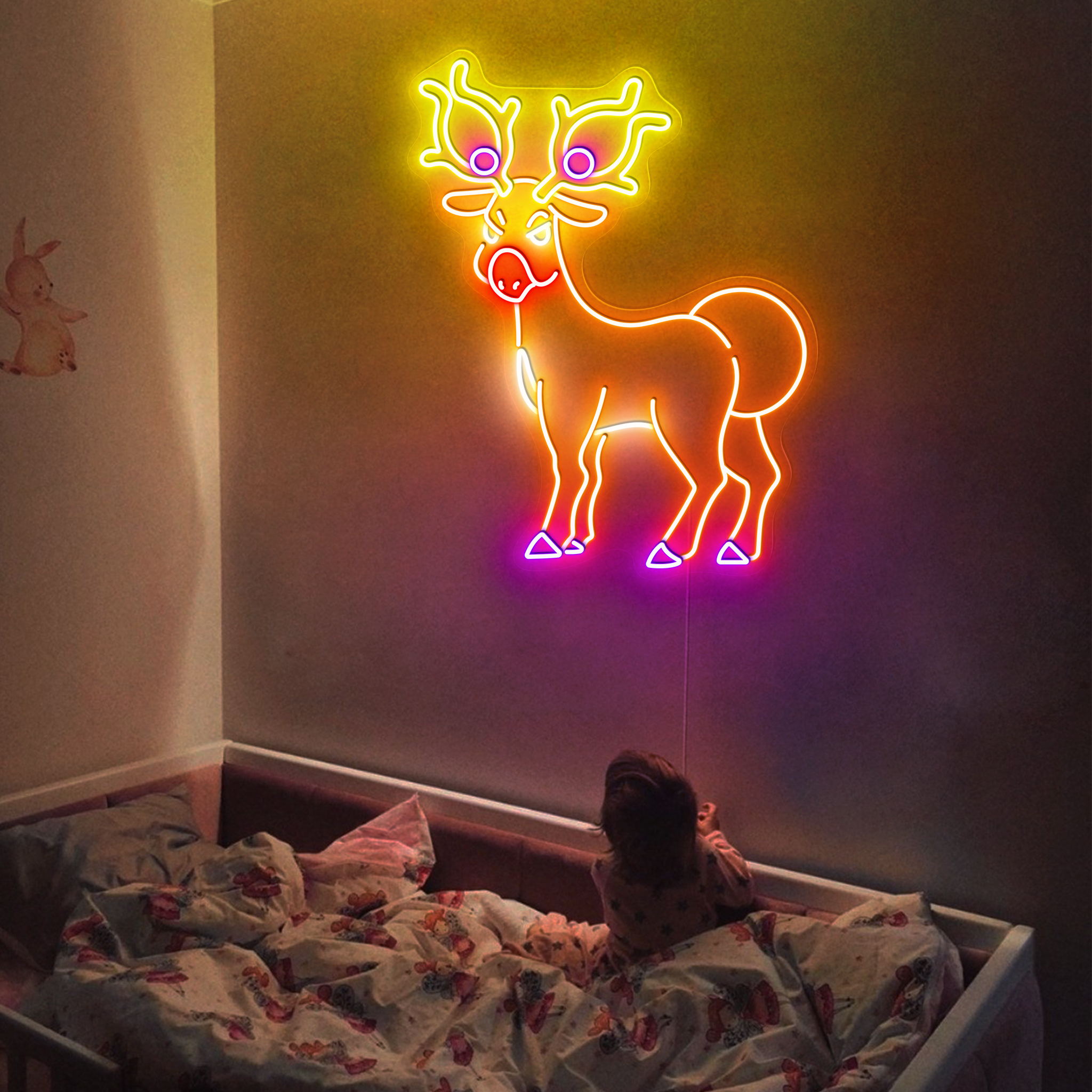 Pokemon Stantler Neon Sign