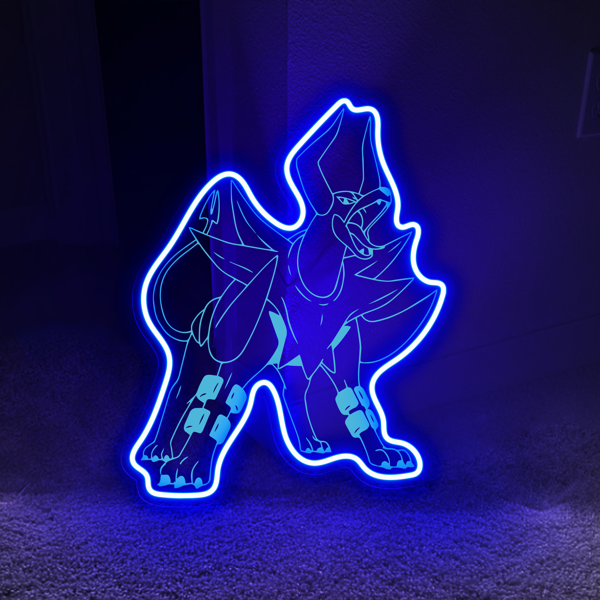 Pokemon Mega Houndoom Laser Sign
