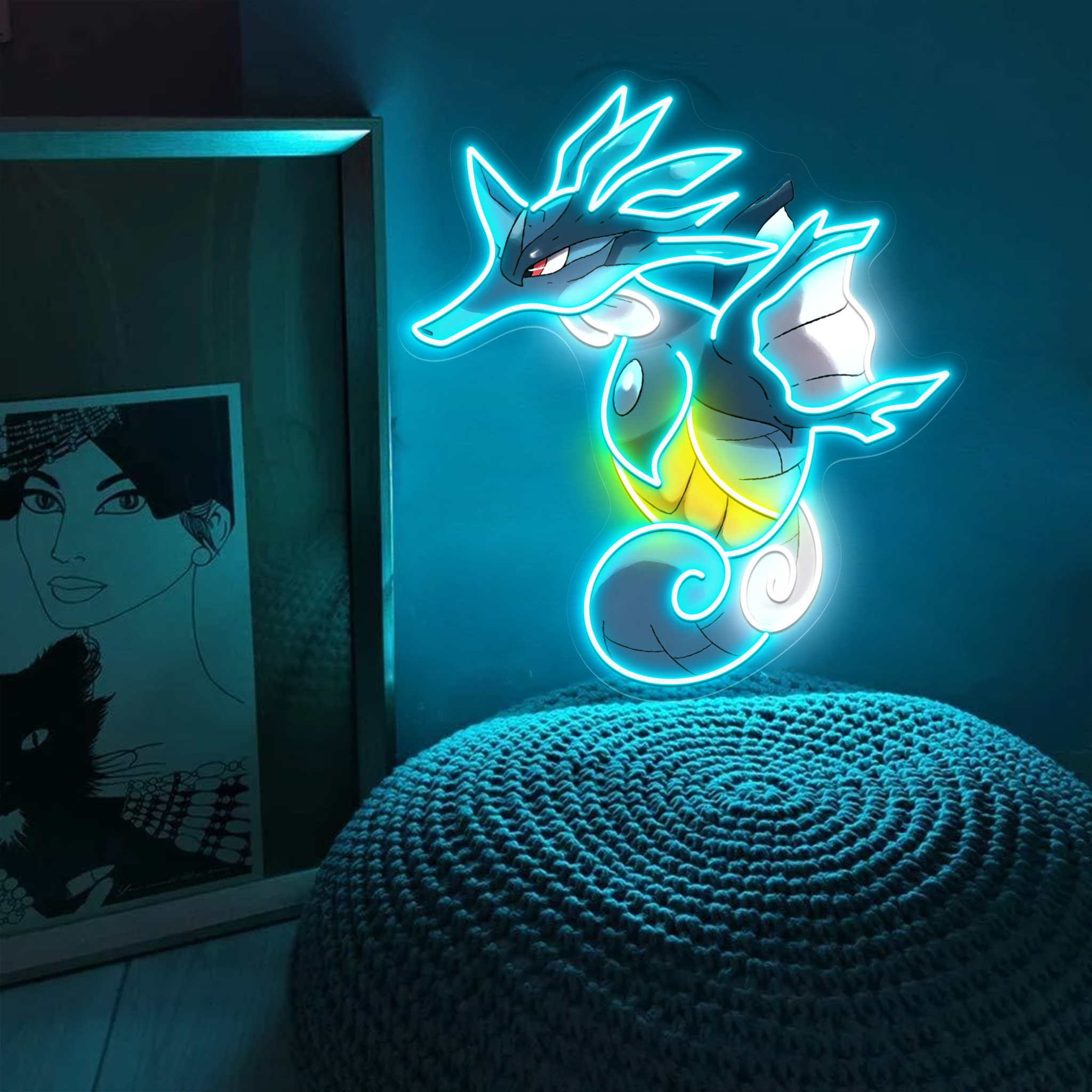 Mega Kingdra Pokemon UV Signs