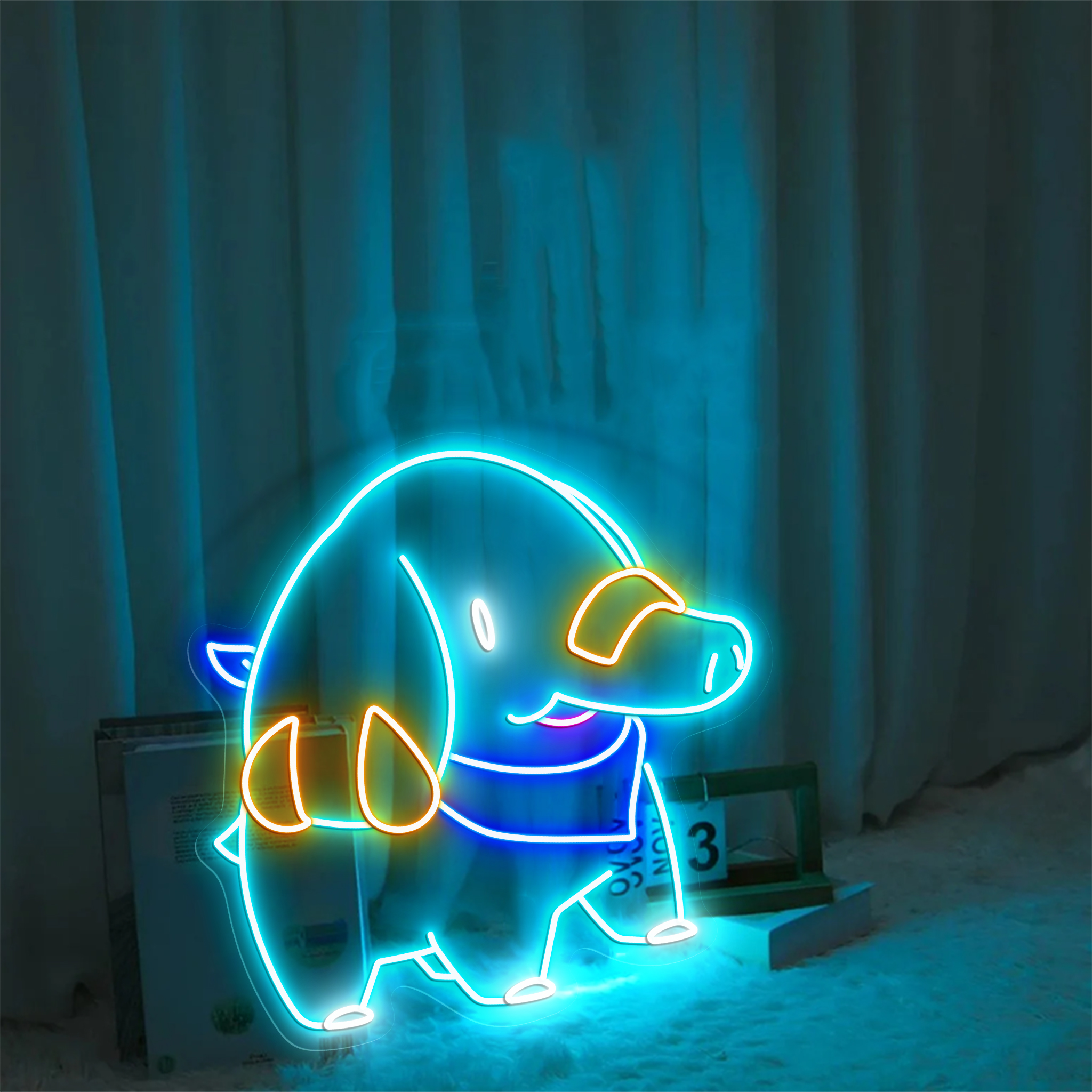 Pokemon Phanpy Neon Sign