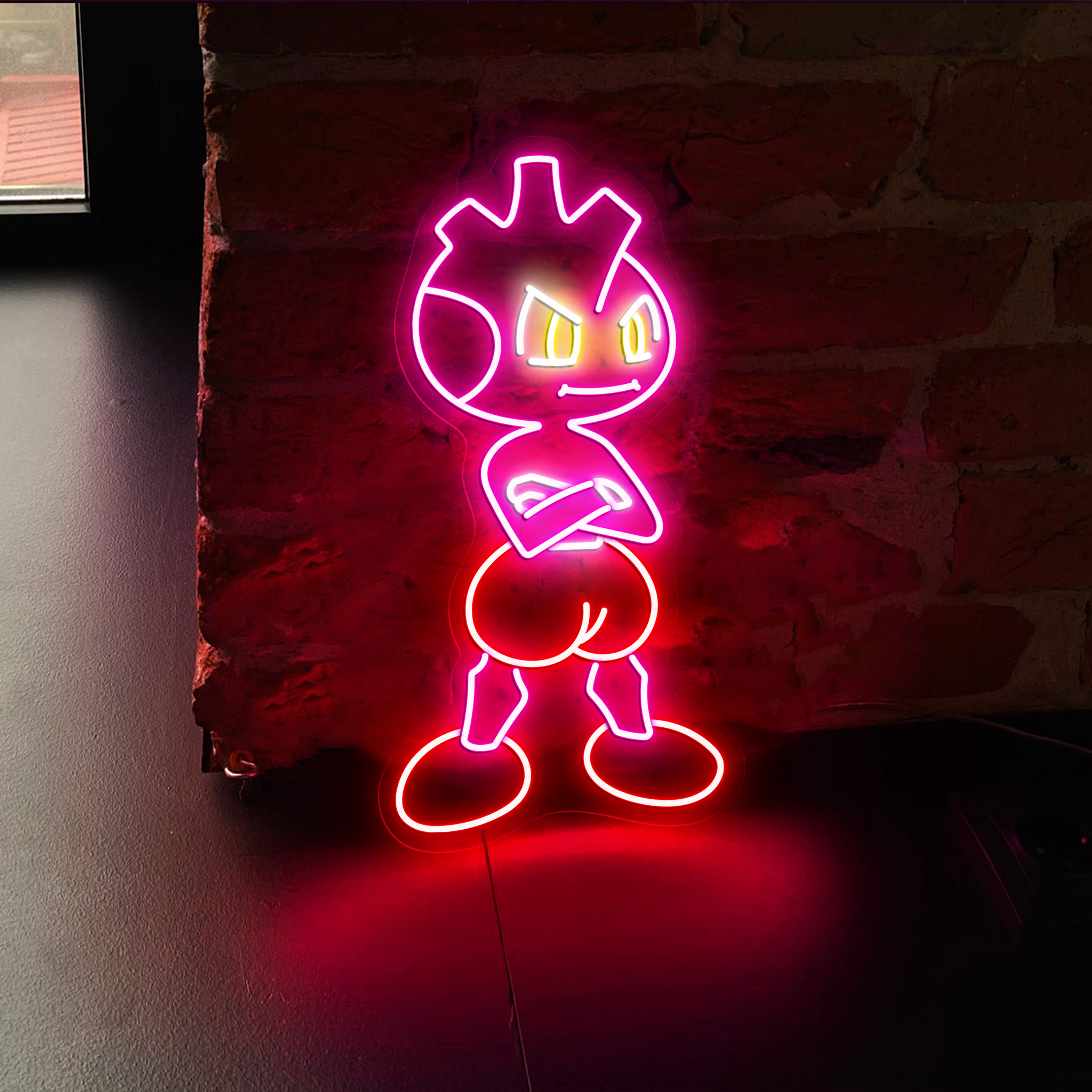 Tyrogue Pokemon Neon Sign