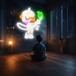 Pokemon Smeargle UV Sign