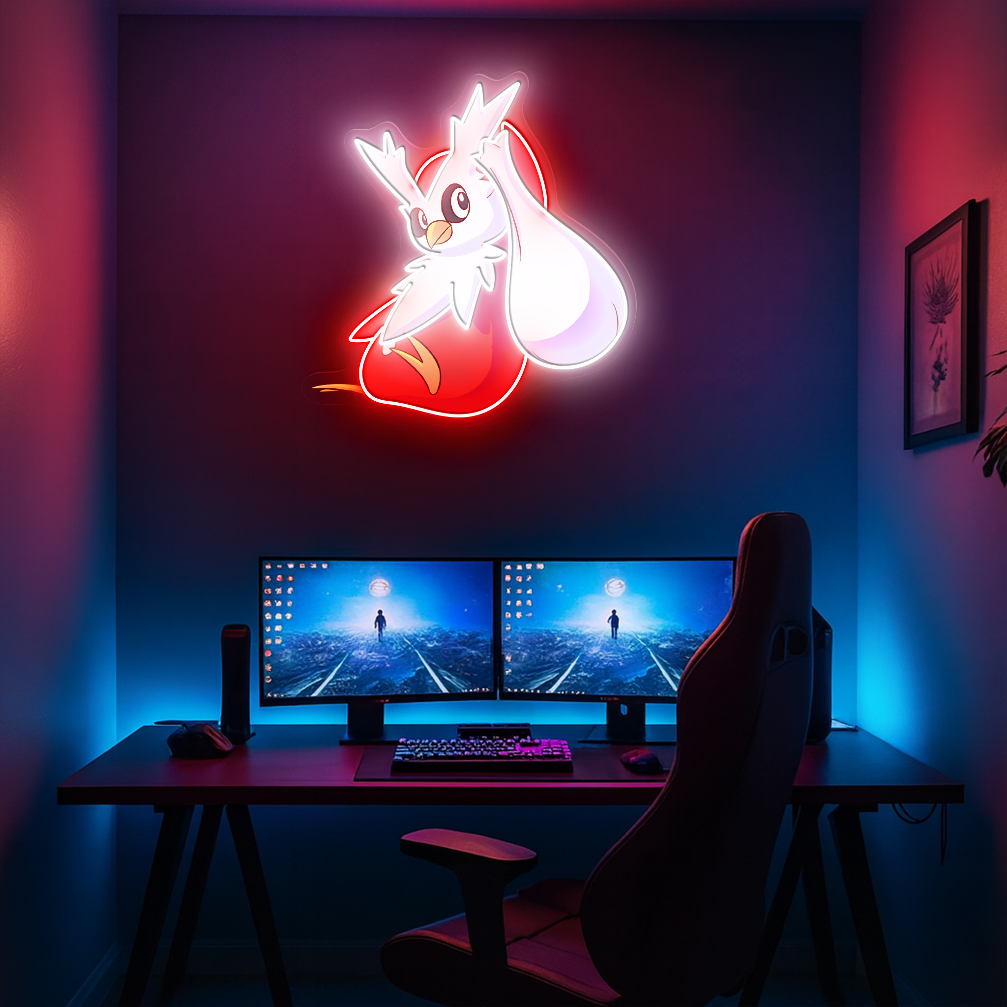 Delibird Pokemon UV Sign