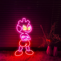 Tyrogue Pokemon Neon Sign