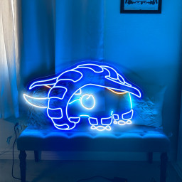 Donphan Pokemon Neon Sign